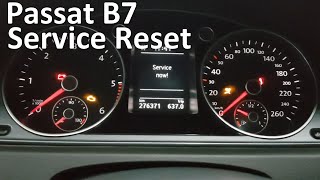 VW Passat B7 Service Reset [upl. by Maupin151]