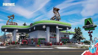 Sgt Winters Workshop Location Winterfest Quests  Fortnite [upl. by Llet]