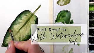 HOW TO PAINT A LEAF IN WATERCOLOR  EFFORTLESSLY [upl. by Umberto195]