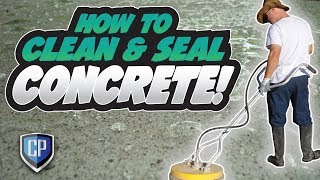 DIY How to Clean and Seal Concrete [upl. by Aliuqaj]