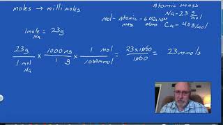 moles to millimoles [upl. by Elyod344]