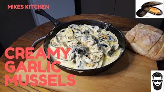 Creamy Garlic Mussels  How To  Seafood [upl. by Neral]