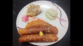 How to make Davangere benne dosa with coconut chutney [upl. by Llenrad]