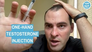 One Handed Testosterone Gluteal Injection [upl. by Fanchan]