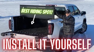 Hard Folding Tonneau  Box Cover Install GMC Sierra Chevy Silverado [upl. by Olnek909]