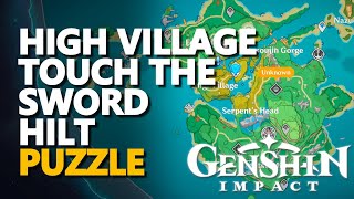 High Village Touch the Sword Hilt Puzzle Genshin Impact [upl. by Inaja]