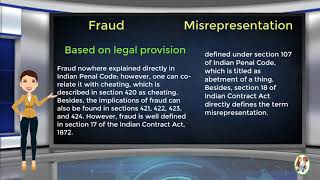 What is Difference Between Fraud amp Misrepresentation [upl. by Ziegler]