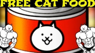 The Battle Cats  How to Get Free Cat Food [upl. by Sioux]