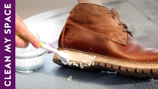 How To Clean amp Shine Leather Shoes A Minute To Clean [upl. by Ordnazil]