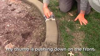 How to Trowel  Landscape Curbing Tips  The Curb Depot [upl. by Nnayr73]