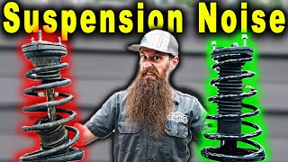 How To Fix a Noisy Suspension  Noise over Bumps [upl. by Ellenyl543]