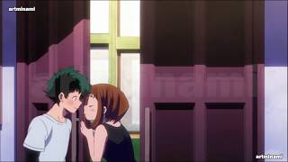 Midoriya x Uraraka KISS Scene My Hero academia 4x1 English Dub [upl. by Cedell]