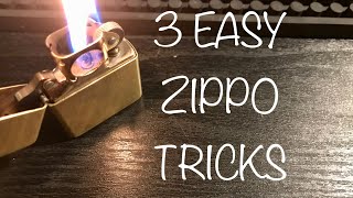 3 Easy Zippo Tricks For Beginners [upl. by Kaiser]