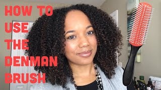 How to use the Denman Brush for Curl Definition [upl. by Morly]