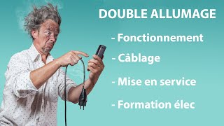 ⚡💡 BRANCHER UN DOUBLE ALLUMAGE  Interrupteur double allumage  électricité facile ⚡ [upl. by Kenaz]