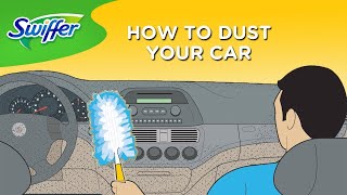 How to Dust Your Car with Swiffer Dusters  Swiffer [upl. by Nanam]