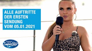 Alle Auftritte der ersten Sendung vom 05012021  DSDS 2021 [upl. by Arjan]