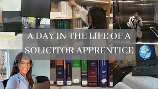 A DAY IN THE LIFE OF A SOLICITOR APPRENTICE  My Legal Career [upl. by Noiek]