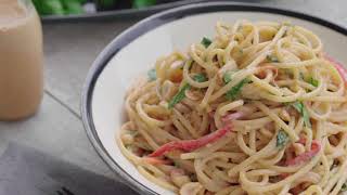 Peanut Ginger Thaistyle Noodles Ft Chad Sarno [upl. by Manbahs680]