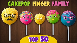 Cake Pop Finger Family Collection  Top 50 Finger Family Songs [upl. by Haduj]