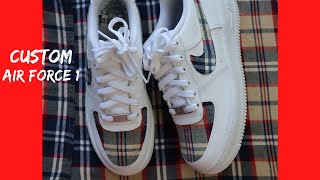 Nike Air Force 1 Custom  Plaid Af1 EASY 2025 [upl. by Brebner728]