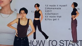 HOW TO START SEWING YOUR OWN CLOTHES Beginner Guide [upl. by Azenav484]