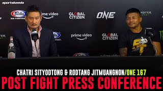 Rodtang and Chatri ONE Championship 167 post fight press conference [upl. by Gutow794]