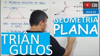 ⭕ Triângulos  GEOMETRIA PLANA Aula 05 [upl. by Adnil]