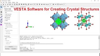 VESTA Tutorial for Creating Crystal Structures VESTASoftware [upl. by Browning]