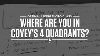 Where are you in Coveys 4 Quadrants [upl. by Honig143]