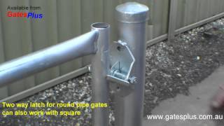 Gate Latch 2 way for round pipe and square [upl. by Herrod327]