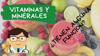 Vitaminas y minerales ¿para que sirven [upl. by Almeria]