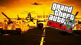 GTA 5  Military Base Takeover Fort Zancudo Invasion GTA 5 Livestream GTA V Gameplay [upl. by Han]