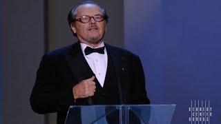 Warren Beatty Tribute  Jack Nicholson  2004 Kennedy Center Honors [upl. by Borgeson]