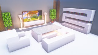 Minecraft Modern Living Room Build Tutorial [upl. by Terena208]