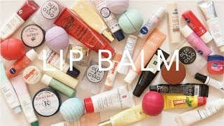 Product Pile Lip Balms  Drugstore and High End Collection [upl. by Gaiser]