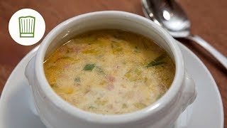 HackfleischKäseLauchSuppe  Chefkochde [upl. by Attelrahs]