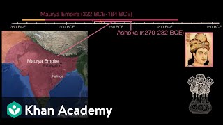 Chandragupta Ashoka and the Maurya Empire  World History  Khan Academy [upl. by Annayram]