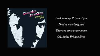 Private Eyes  Hall amp Oates with Lyrics [upl. by Ainwat919]