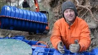 Underground POTABLE WATER STORAGE TANKS  Our Off Grid Water System [upl. by Liba771]