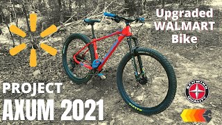 Upgraded 2021 Schwinn Axum MTB from Walmart  Project Axum 2021 [upl. by Eldreeda552]