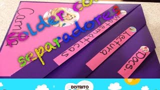 Como hacer folder con separaciones [upl. by Marilin607]