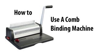 How to Comb Bind [upl. by Enirhtac]