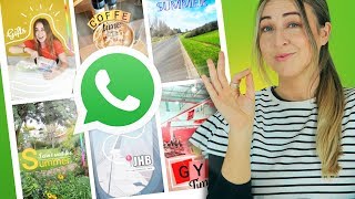 WhatsApp Status  10 Creative Ideas  Using ONLY The App [upl. by Darlene]