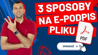 3 sposoby na podpisanie PDF podpisem elektronicznym [upl. by Araldo]