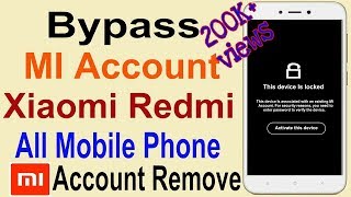 How to Remove Mi Account  Bypass Mi Account Without PC  Remove Blocked Redmi MI Account [upl. by Armillia290]