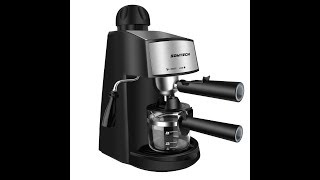 Sowtech steam espresso machine latte and cappuccino maker with milk frother [upl. by Cott983]