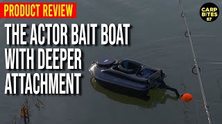 My First Bait Boat  The Actor Bait Boat with Deeper Pro  for Carp Fishing [upl. by Anirda]