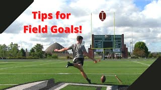 Top tips for kicking field goals Kick higher and farther [upl. by Carmita346]