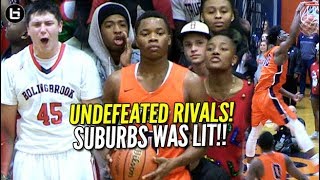 Suburbs Was LIT UNDEFEATED RIVALS Romeoville vs Bolingbrook HS Basketball Highlights [upl. by Normac]